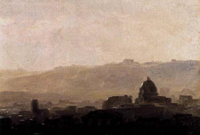 Pierre de Valenciennes View of Rome in the Morning china oil painting image